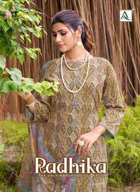 Radhika By Alok Jam Cotton Foil Printed Dress Material Wholesalers In Surat
